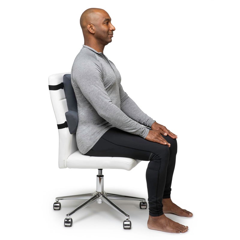 OPTP Thoracic Lumbar Back Support - Full Back and Lumbar Support for Improved Sitting Posture, Upper/Lower Back Support for Chair, and Car Back Cushion for Travel - Image 4